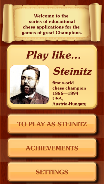 Chess legacy: Play like Steini - Gameplay image of android game