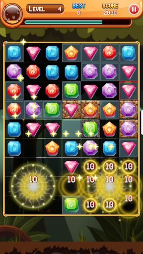 New Jewel Blast Match Game (free puzzle games) - Gameplay image of android game