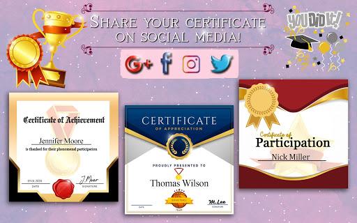 Certificate Maker 2020 đ Templates and Designs - Image screenshot of android app