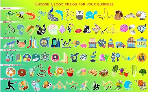 Logo Maker with Fonts 🌟 Create Logos and Design - عکس برنامه موبایلی اندروید