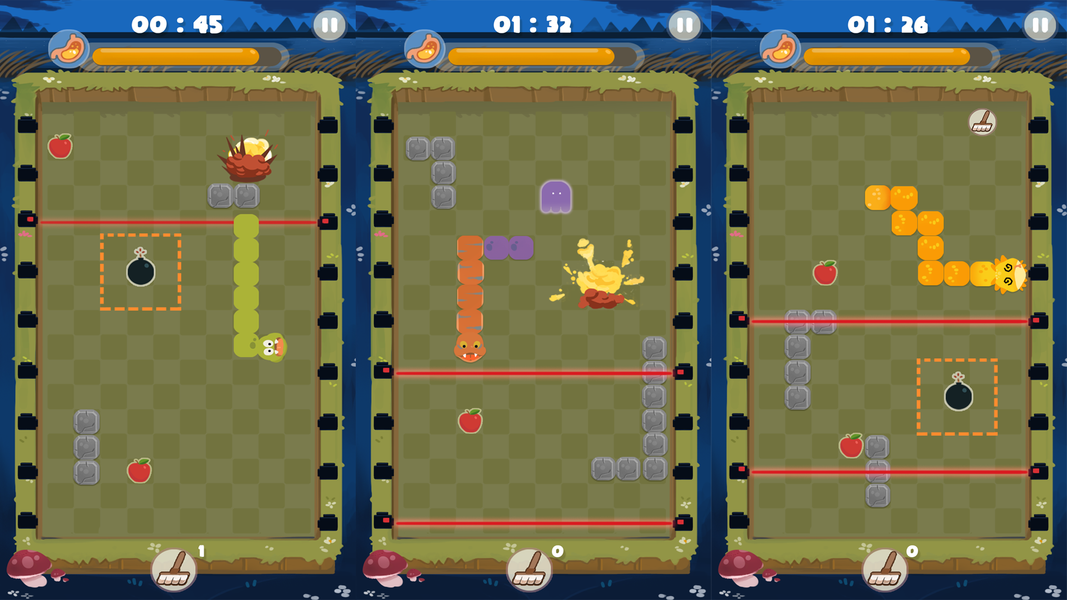 Hungry Lizard-Retro Snake Game - عکس بازی موبایلی اندروید