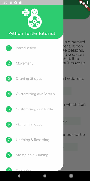 Python Turtle Tutorial - عکس برنامه موبایلی اندروید