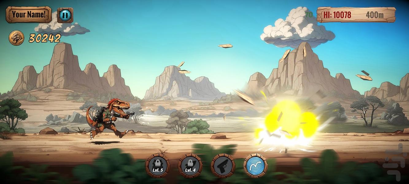 T-NEX Run - Gameplay image of android game