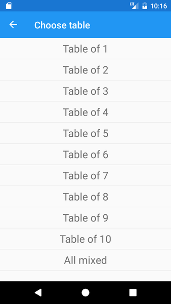 My Tables - Image screenshot of android app