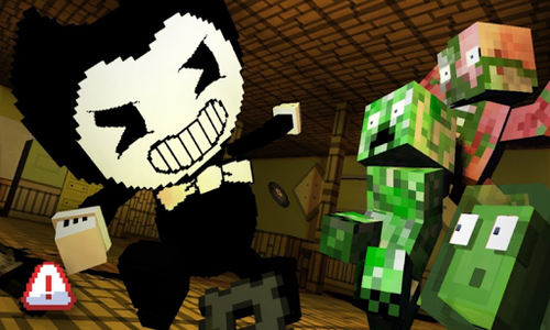 Download Bendy Ink Minecraft Mod MCPE android on PC