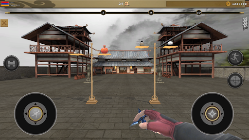 Ninja Shuriken: Darts Shooting - Gameplay image of android game