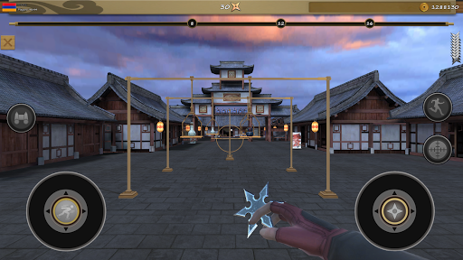 Ninja Shuriken: Darts Shooting - Gameplay image of android game
