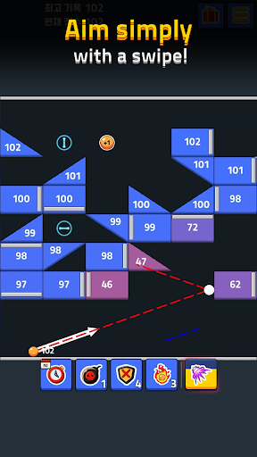 Swipe Brick Breaker 2 - Gameplay image of android game