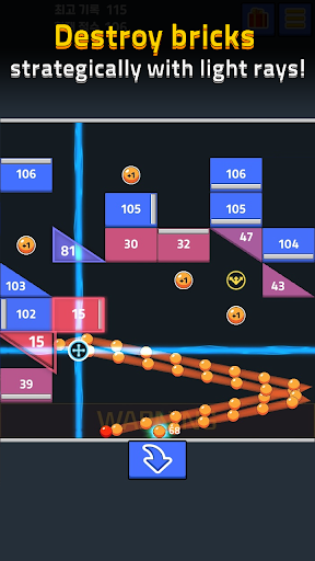 Swipe Brick Breaker 2 - Gameplay image of android game