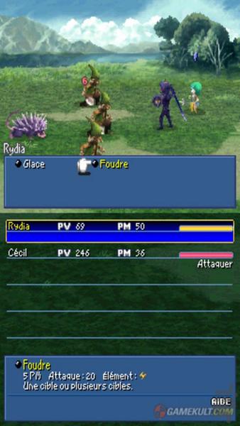 Final Fantasy IV ds - Gameplay image of android game