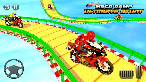 3d motorcycle racing game 2023 - Gameplay image of android game