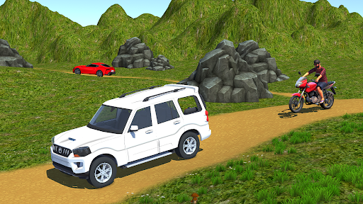 Indian Car Games 3D Scorpio - Gameplay image of android game