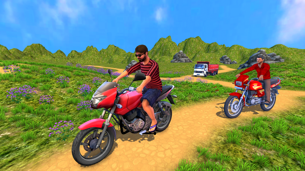 Gadi Wala Bike 3D Kar Games - Gameplay image of android game