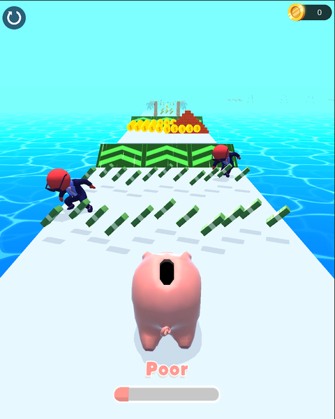 Rich Pig Run - Gameplay image of android game