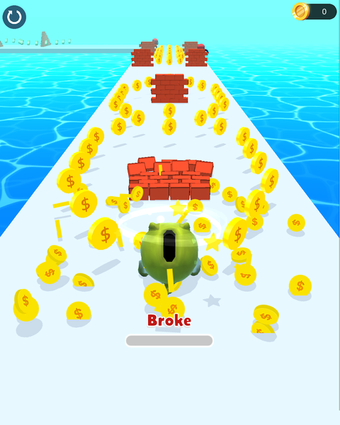 Rich Pig Run - Gameplay image of android game