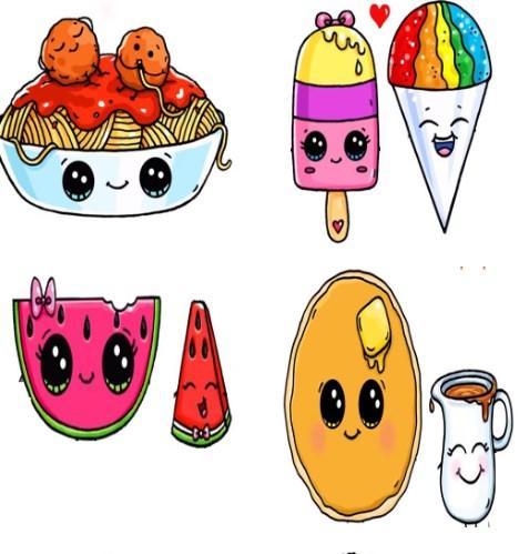 how to draw foods - عکس برنامه موبایلی اندروید