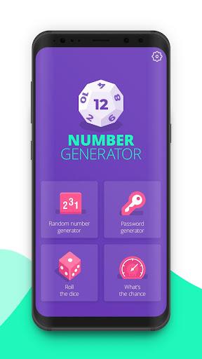Random Number Generator Dice - Image screenshot of android app
