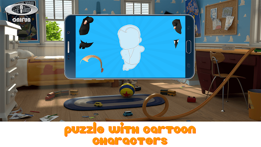 Puzzle with Cartoon Characters - Gameplay image of android game