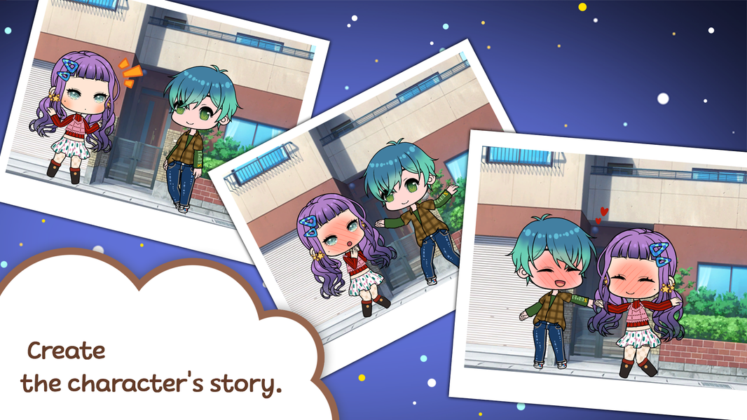 Character Life: Cute Dress up - Gameplay image of android game