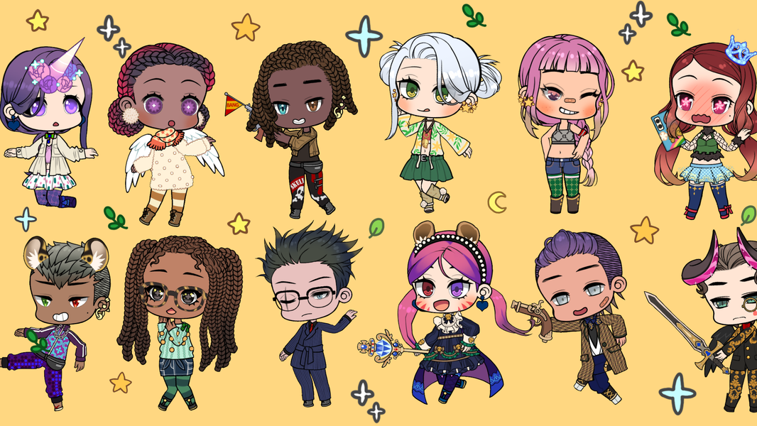 Character Life: Cute Dress up - Gameplay image of android game