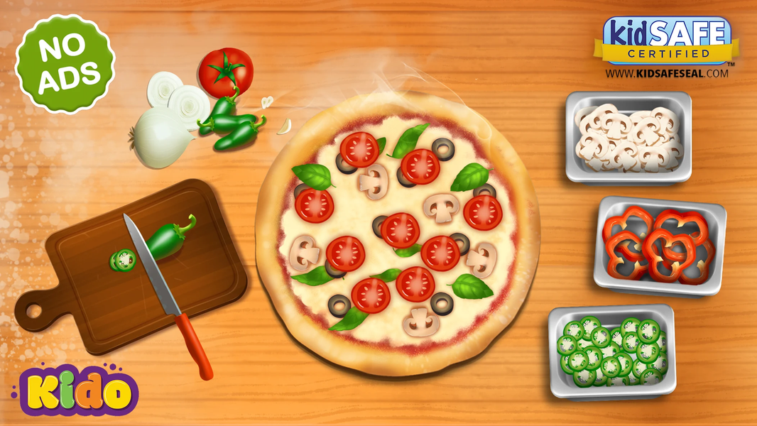 Pizza Baking Kids Games - Image screenshot of android app