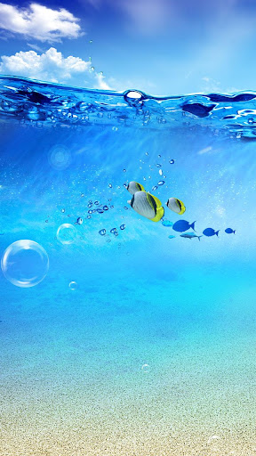 Water Blue Underwater Live Wallpaper - free download