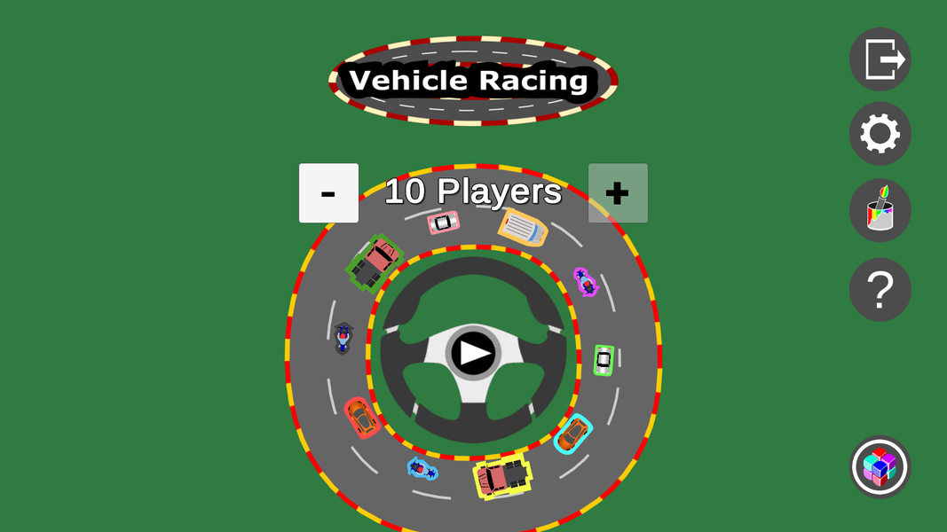 Vehicle Racing: 1 to 10 Player - Gameplay image of android game