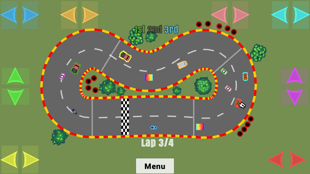 Vehicle Racing: 1 to 10 Player - Gameplay image of android game