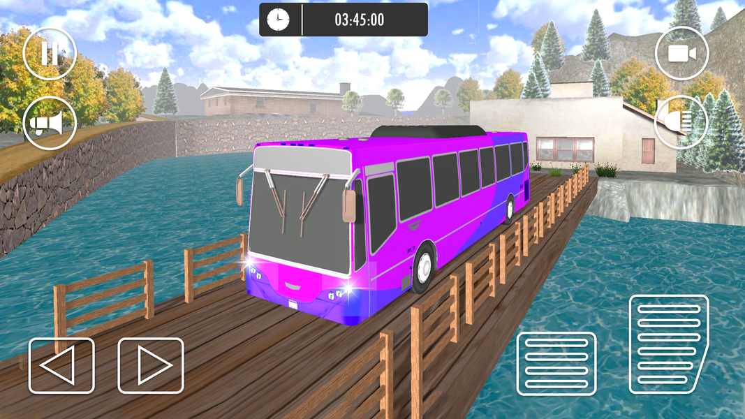 Zigzag Offroad Bus Tourist Sim - Gameplay image of android game