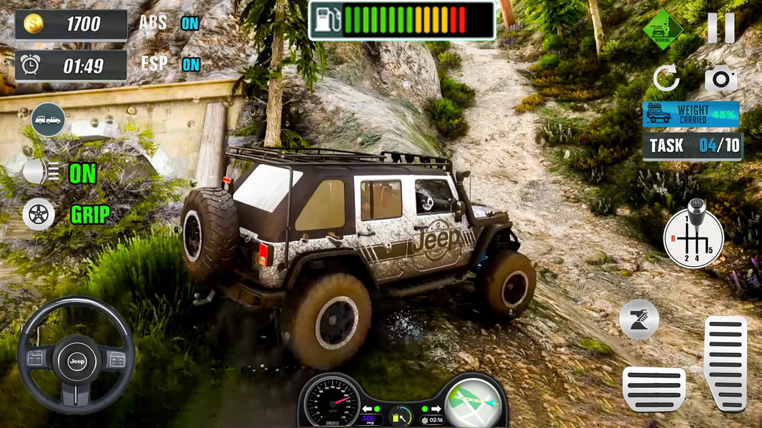 Offroad Jeep Race - Gameplay image of android game