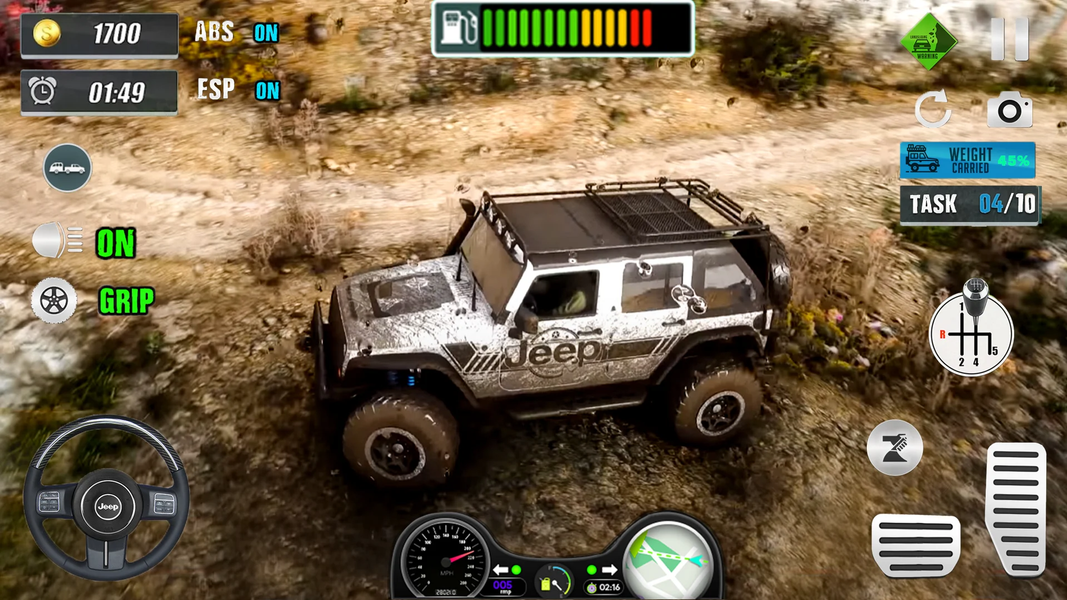 Offroad Jeep Race - Gameplay image of android game