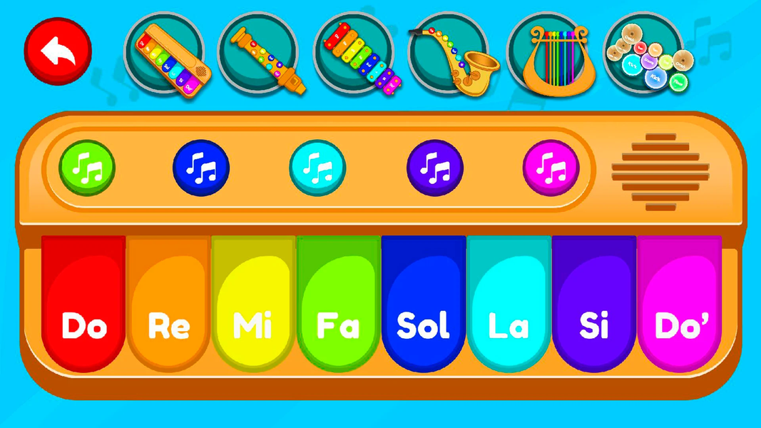 Baby piano - عکس بازی موبایلی اندروید