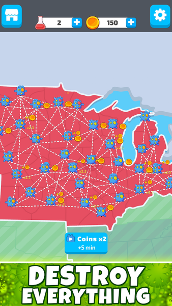 Virus Evolution: Destroy Earth - Image screenshot of android app