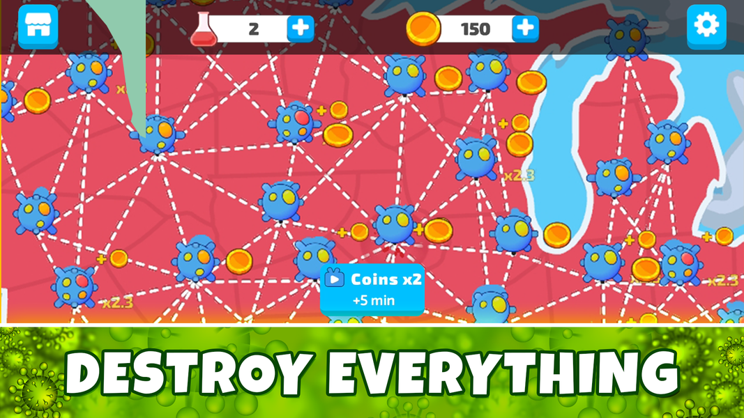 Virus Evolution: Destroy Earth - Image screenshot of android app