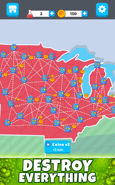 Virus Evolution: Destroy Earth - Image screenshot of android app
