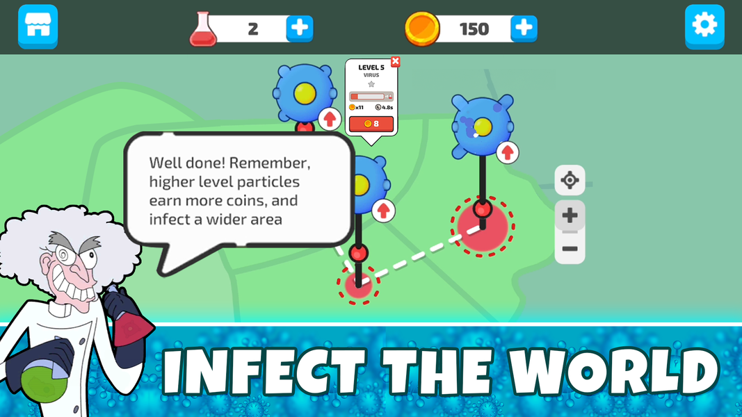 Virus Evolution: Destroy Earth - Image screenshot of android app