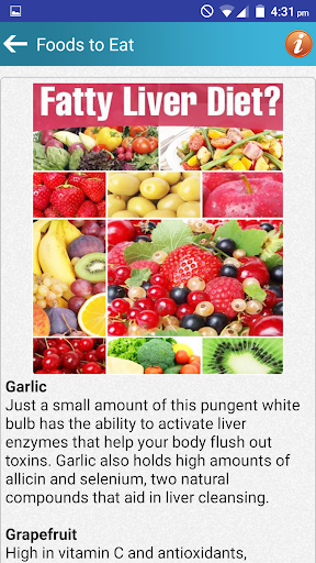 Fatty Liver Diet Healthy Foods - Image screenshot of android app