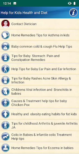 Kids Health and Diet Help - Image screenshot of android app