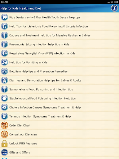 Kids Health and Diet Help - Image screenshot of android app