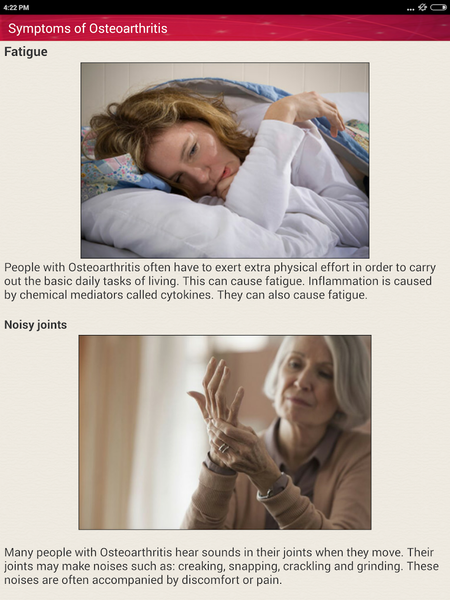 Joint Pain Osteoarthritis Help - عکس برنامه موبایلی اندروید