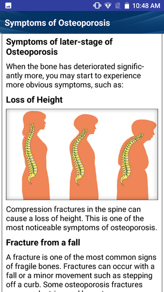 Osteoporosis Weak Bones Diet - Image screenshot of android app