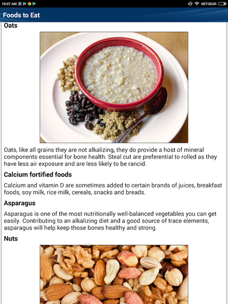 Osteoporosis Weak Bones Diet - Image screenshot of android app