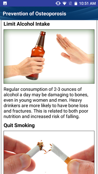 Osteoporosis Weak Bones Diet - Image screenshot of android app