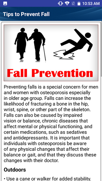 Osteoporosis Weak Bones Diet - Image screenshot of android app