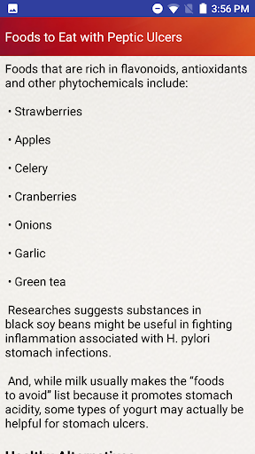 Peptic Ulcers Help & Diet Tips - Image screenshot of android app