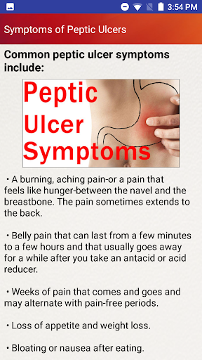 Peptic Ulcers Help & Diet Tips - Image screenshot of android app