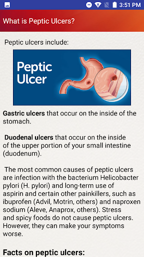 Peptic Ulcers Help & Diet Tips - Image screenshot of android app