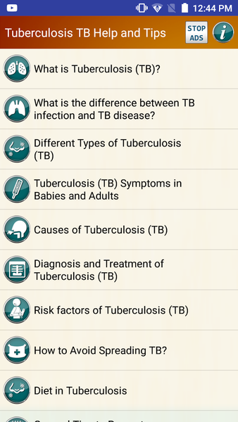 Tuberculosis TB Help & Diet - عکس برنامه موبایلی اندروید