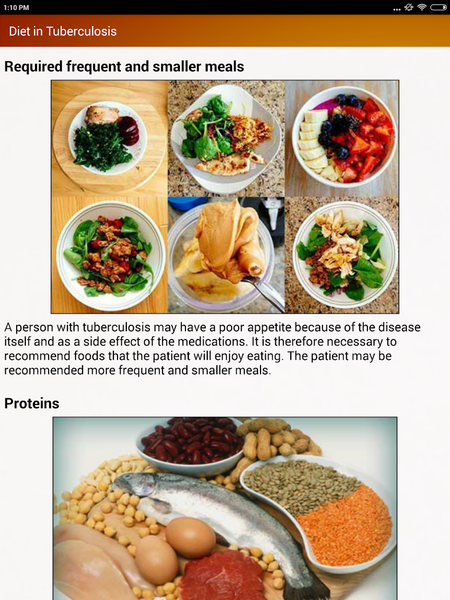 Tuberculosis TB Help & Diet - Image screenshot of android app