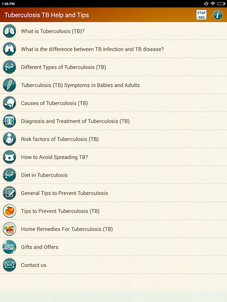 Tuberculosis TB Help & Diet - Image screenshot of android app